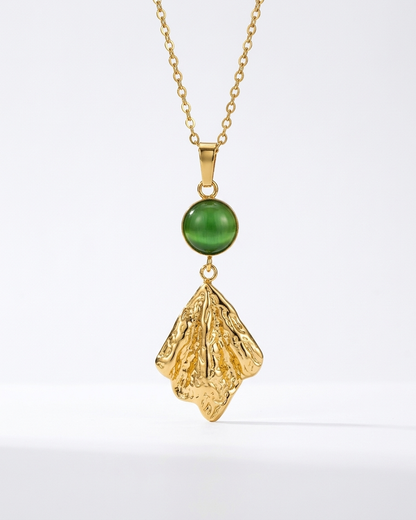 Emerald Abstract Leaf