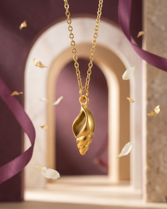 Golden Conch Shell