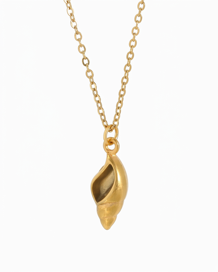 Golden Conch Shell