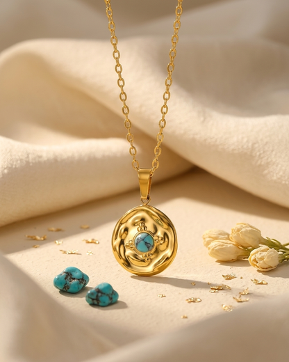 Turquoise Ripple Disc