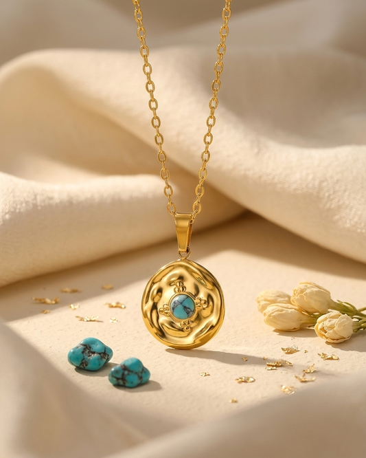 Turquoise Ripple Disc