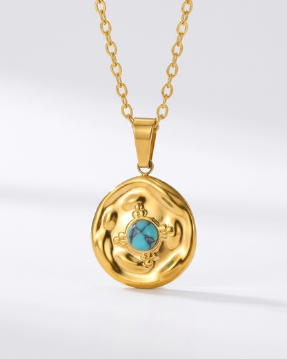 Turquoise Ripple Disc